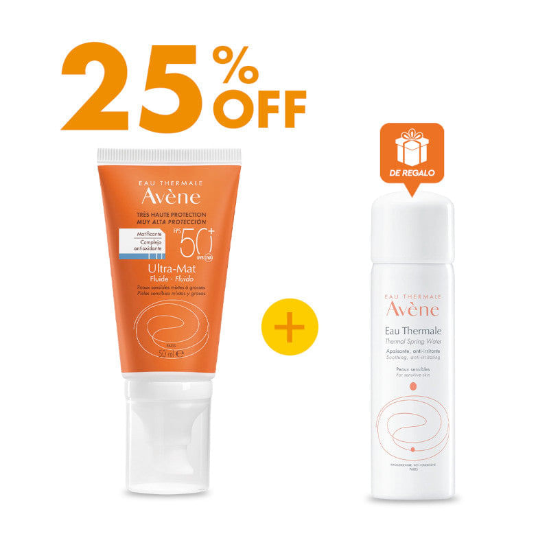 Avene-Protector-Solar-Ultra-Mat-Fluido-SPF-50-50-ml---Avene-Agua-Termal--DE-REGALO----1