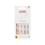 Kiss-Gel-Fantasy-Collection-Medium-Length-Rosa-French-Con-Brillos-Y-Plateado-Con-Glitters-24-Nails---1