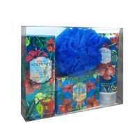 Vertiente Alegría Tropical 1 Body Lotion 200 ml + 1 Jabón De Tocador 180 g + 1 Body Splash 120 ml + 1 Esponja! PROMOCION SET!