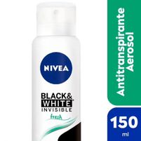 Nivea Aerosol Antitranspirante Black White Invisible Fresh 150 ml