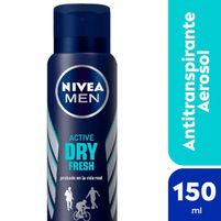 Nivea Men Antitranspirante Aerosol Active Dry Fresh 72 H 150 ml