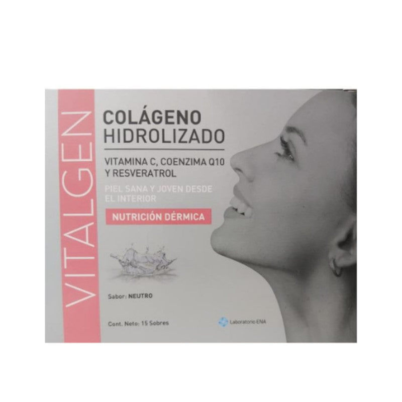 Vitalgen Colageno Hidrolizado Sabor Neutro 15 Sabres Farmacias