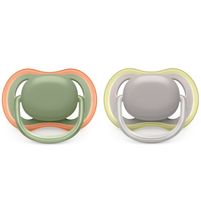 Avent Chupetes Ultra Air Verde Y Gris 6-18 m (2 Unidades)