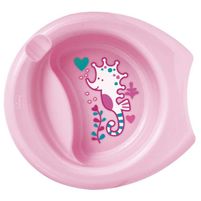 Chicco Plato Antideslizante Rosa Bebe Easy Feeding Plate 6 m+