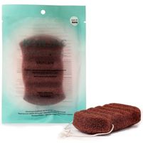 Konjac Original Esponja Corporal Arcilla Roja Francés Piel Rosácea, Piel Madura Y Deshidratada