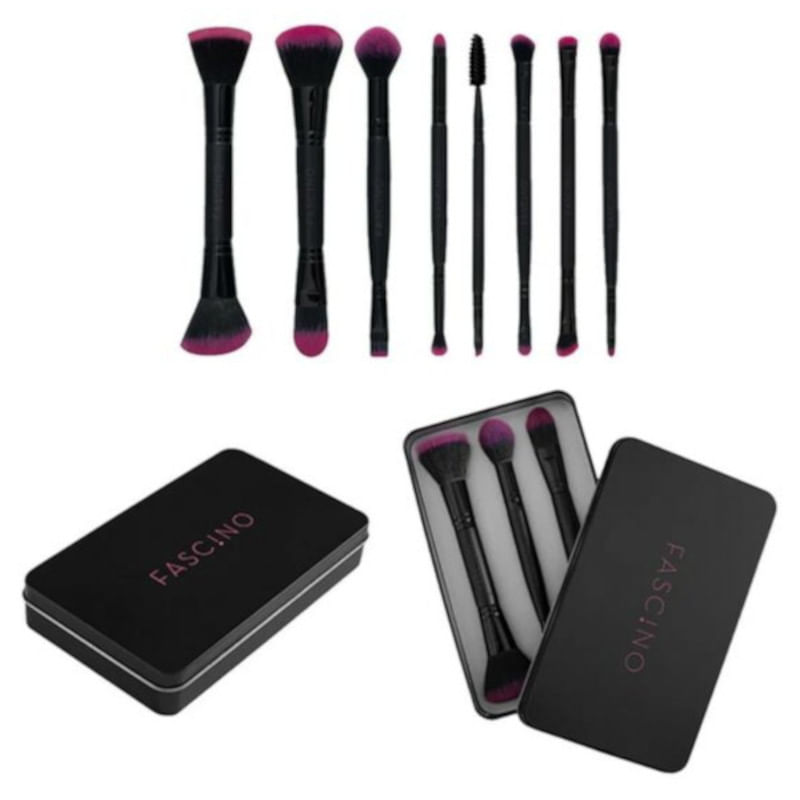 Fascino Make Up Set Double Beauty Tools Box X 16