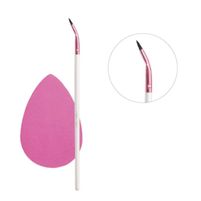 Fascino Kit Delineador De Ojos 1 Pincel Curvo + 1 Esponja Latex