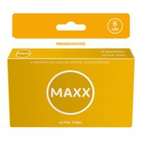 Maxx Preservativos  Ultra Fino 6 Unidades