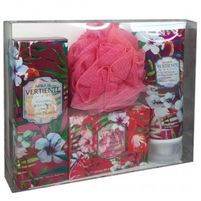 Vertiente Paraíso Tropical 1 Body Lotion 200 ml +1 Jabón 180 g + 1 Body Splash 120 ml + Esponja! PROMOCION SET!