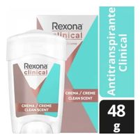 Rexona Clinical Antitranspirante en Crema Clean Scent 48 g