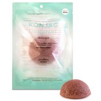 Konjac Original Esponja Facial Piel Rosacea Y Antiage Arcilla Roja Frances