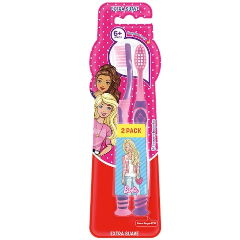Colgate Barbie Cepillos Dentales Infantiles Extra Suave +6 Años