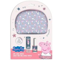 Peppa Pig Set Maquillaje Esmalte + Lapiz Labial + Porta Cosmetico! DE REGALO!
