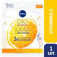Nivea Mascarilla Facial En Tela Q10 Energy  1 Unidad