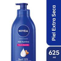 Nivea Crema Corporal Milk Nutritiva 5 En 1 Piel Extra Seca 625 ml