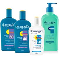 Dermaglós Kit Protector Solar Familiar FPS 40 y FPS 50