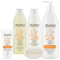 Aveno Combo Cuidado Capilar Corporal Y Facial Para Piel Sensible