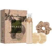 Relazzi Box Esenciales II Bouquet Frutal (Bruma Corporal + Pads Hydrogel + Scrunchy)