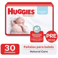 Huggies Natural Care PRE 30 Pañales Diapers Hasta 2,2, kg