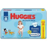 Huggies Protect Plus 48 Pañales Descartables (XXXG) + De 18 kg