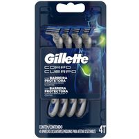 Gillette Cuerpo Maquina Para Afeitar Desechables 4 Unidades