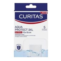 Curitas Apositos Adhesivos Curitas Aqua Protect 3XL X 5 Unidades