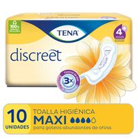 Tena Toalla Higenica Discreet 10 Unidades