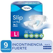 Tena Pañal Slip Ultra Unisex Large 9 Unidades
