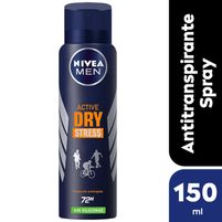 Nivea Men Antitranspirante Spray Active Dry Stress 72 H 150 ml