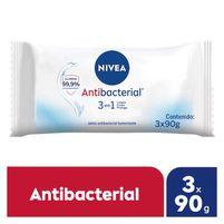 Nivea Jabón Antibacterial 3 Unidades 90 g