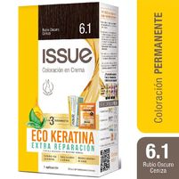 Issue Coloracion En Crema Kit Eco Keratina (6.1 Rubio Oscuro Ceniza)