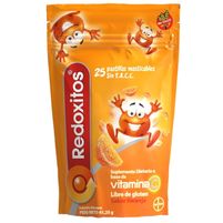 Redoxitos Suplemento Dietario Vitamina C Pastillas Masticables (Sabor Naranja) 25 Unidades