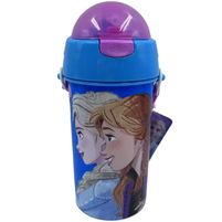 Frozen Botella Infantil Plástica Con Correa (1 Unidad)