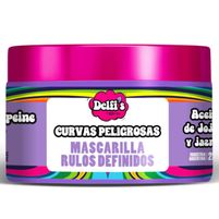 Delfi´s Mascarilla Rulos Definidos Curvas Peligrosas Aceite De Jojoba Y Jazmin 250 g