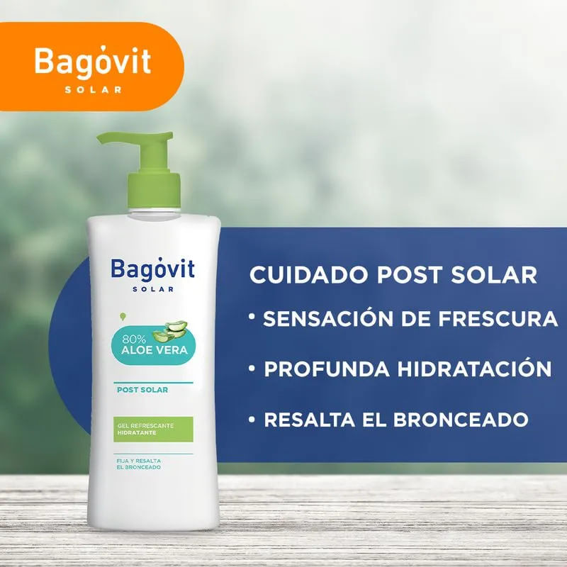 Bagóvit Gel Post Solar Con Aloe Vera Al 80% 350 g - Farmacias Patagónicas