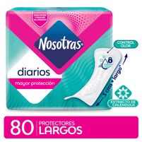Nosotras Protectores Largos 80 Unidades