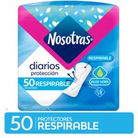 Nosotras Protectores Diarios Protección Respirable 50 Unidades