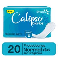 Calipso Protectores Tela Super Suave Normal Con Fragancia 20 Unidades
