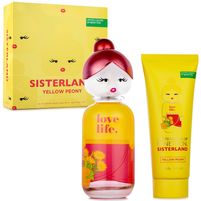 Benetton Sisterland Yellow Peony EDT 80 ml + 1 Body Lotion 75 ml! PROMOCION SET!