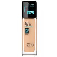 Maybelline Base De Maquillaje Fit Matte + Poreless FPS 22 - Tono 220 30 ml