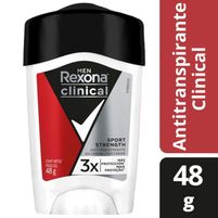 Rexona Clinical Antitranspirante En Crema Sport Strength Men 48 g