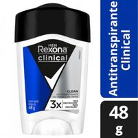 Rexona Clinical Antitranspirante En Crema Clean Men 48 g