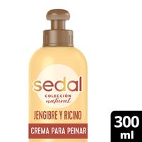 Sedal Crema de Peinar Jengibre y Ricino 300 ml