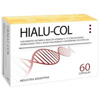 Hialu-Col Suplemento Dietario A Base De Vitamina C Y E 60 Cápsulas