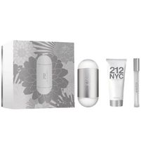 Carolina Herrera Set (212 EDT 100 ml + Body Lotion 100 ml + Mini Talla 10 ml)