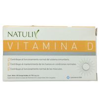 Natuliv Suplemento Dietario Vitamina D 30 Comprimidos De 700 mg C/U