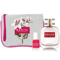 Benito Fernandez Set Benita EDP 100 ml + Esmalte 10 ml + Sobre Blanco C/Borde Fluor