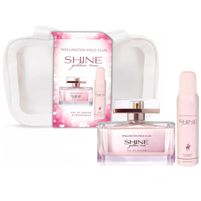 Wellington Polo Club Shine Golden Rose EDP 100 ml + Desodorante En Aerosol 127 ml + Neceser