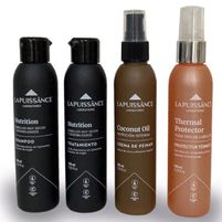 La Puissance Travel Kit (Shampoo/Crema De Peinar/Tratamiento/Thermal Protector)