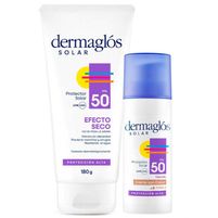 Dermaglós Kit Protector Solar  Efecto Seco + Tono Medio
